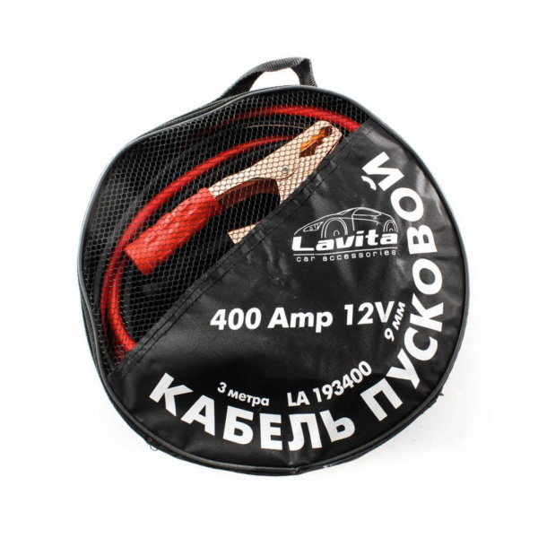 Пусковой кабель 400 A, 3 м, сумка /6252906
