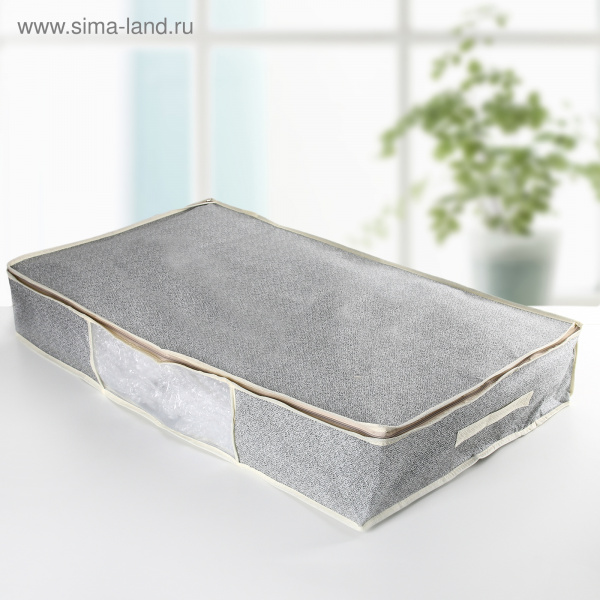 Кофр для хранения вещей «Европа», 80×45×15 см, цвет серый/3853144
