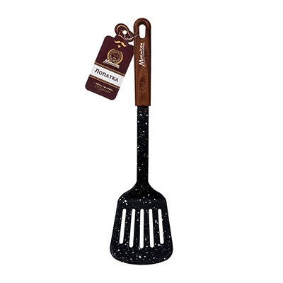 Лопатка с отверстиями нейлоновая, резиновая ручка, 32 см MARMITON/17219