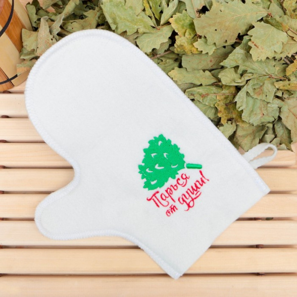 Рукавица банная "Парься от души"