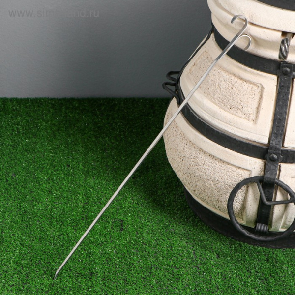 Шампур для тандыра, 55 х 1,2 см, нержавеющая сталь 1,5 мм /4920767