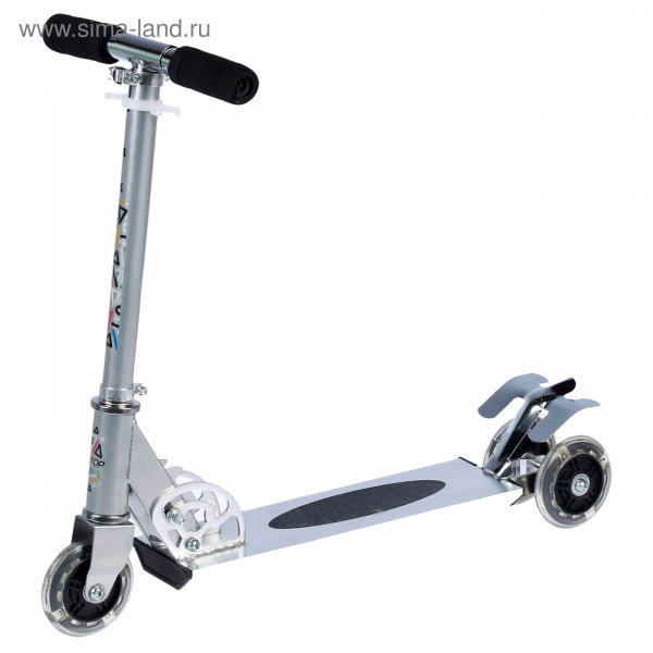 Самокат алюм. TRIO ОТ-Н4J, три колеса PVC черный   1693802