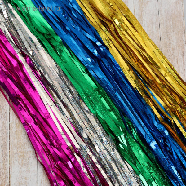 Дождик голография 200*100 см микс/4326262