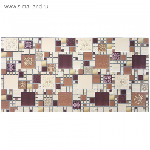 Панель ПВХ 480*955  Мозаика "Модерн амарантовый"   1312826