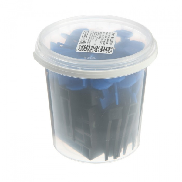 Система выравнивания плитки ЛОМ, 1 л, Зажим 2.5 мм + Клин (50 шт./50 шт.), ведро/9103900