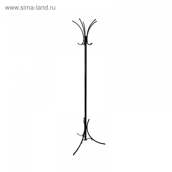 Вешалка напольная «Корона», 63×63×182 см, цвет чёрный/192450
