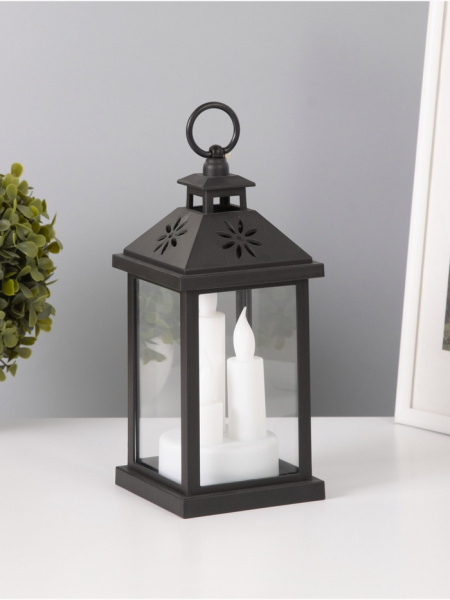 Светодиодная свеча в подсвечнике «Тройняшки», LED-ночник, 1.5 Вт, 3×ААА /10757206