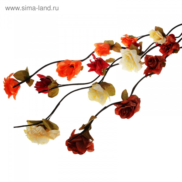 Декор тинги 160см розы цвет микс 701057