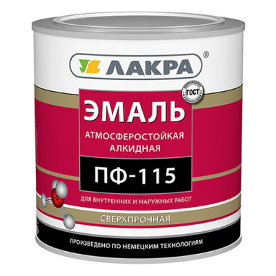 Эмаль ПФ-115 белая матовая 3кг Л-С