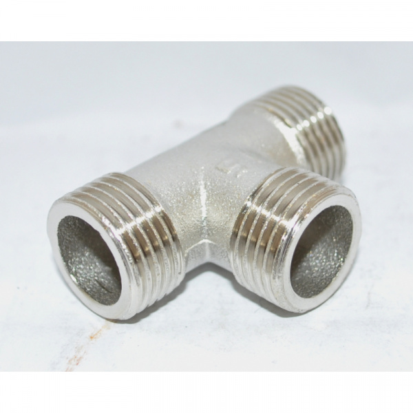 Тройник никель 1/2 (16) нар/нар/нар  429872