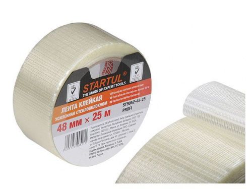 Лента клейкая усиленная стекловолокном 48ммх25м STARTUL PROFI (ST9052-48-25)