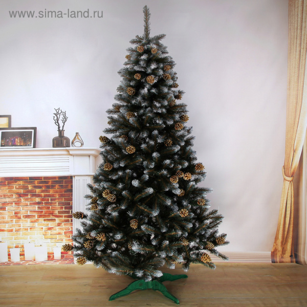 Ёлка искусственная "Элитная Золото " 220 см, d нижнего яруса 110 см, 700 веток/4476066