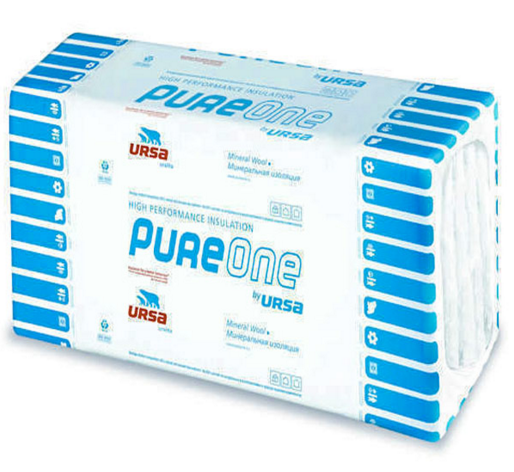 Вата минер. URSA PureOne 34 PN 1250х600х50 9м2 0,45м3