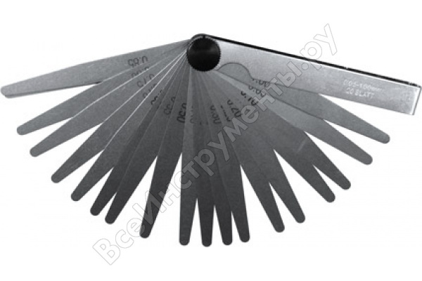 Щупы измерительные 20 шт. 0,05-1,00 мм/64980