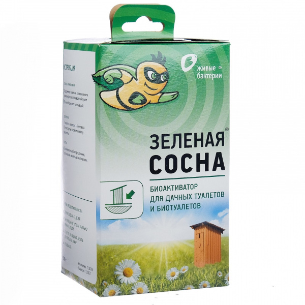Биоактиватор для дачных туалетов и биотуалетов Зеленая сосна, 300 гр, 2920591