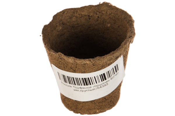 Торфяной горшочек 60х60мм /64353