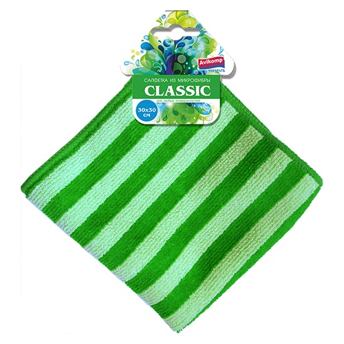 САЛФЕТКА ИЗ МИКРОФИБРЫ АККУРАТЪ «ДЛЯ ЛЮБЫХ ПОВЕРХНОСТЕЙ 30Х30 /3879