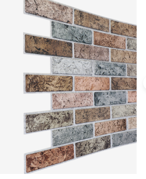 Панель ПВХ кирпич терракотовый 498х960 мм  /10894295