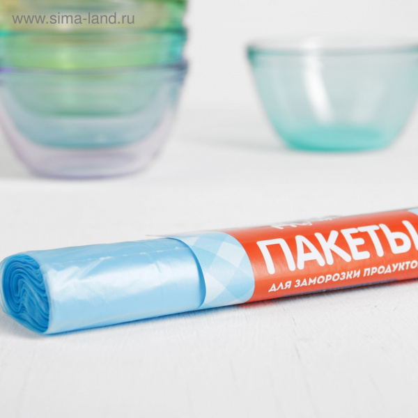 Пакет для заморозки 24х35см в рулоне 30шт/3853487