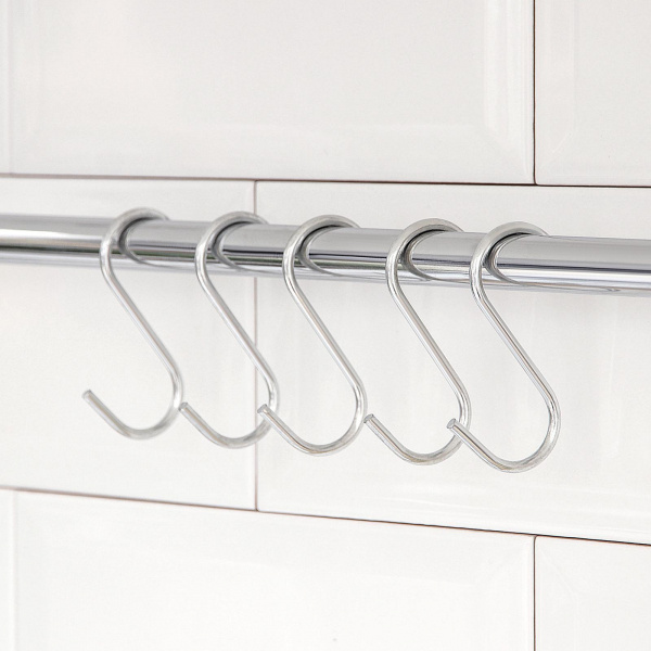 Набор крючков для рейлинга 5шт 6см  1038450