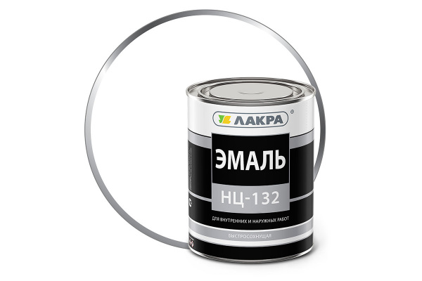 Эмаль НЦ-132 Белая 0,7кг.Л-С