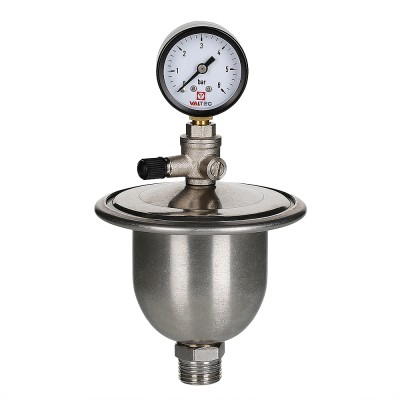 Гаситель гидроударов мембранный с манометром VT.CAR20.I