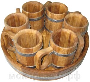 Набор ДУБ 6 пивных кружек (СК)