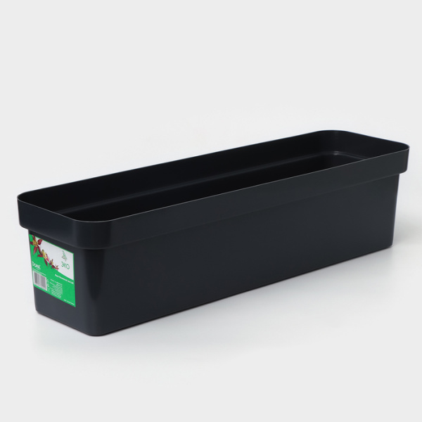 Ящик балконный для цветов «Эко», 12 л, 60 см, пластиковый, МИКС 3277424