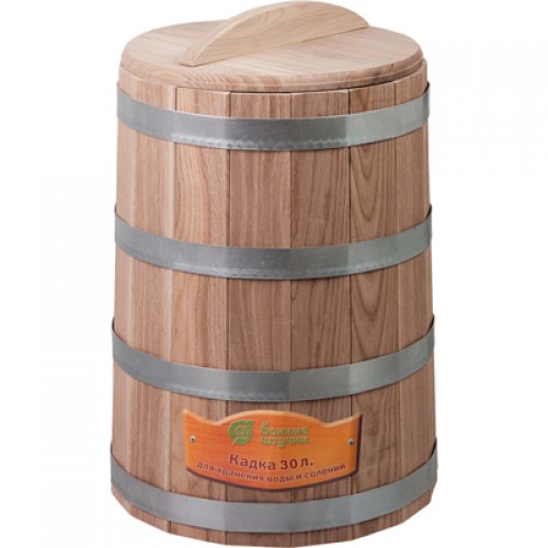 Кадка из дуба для воды и заготовки солений 30л