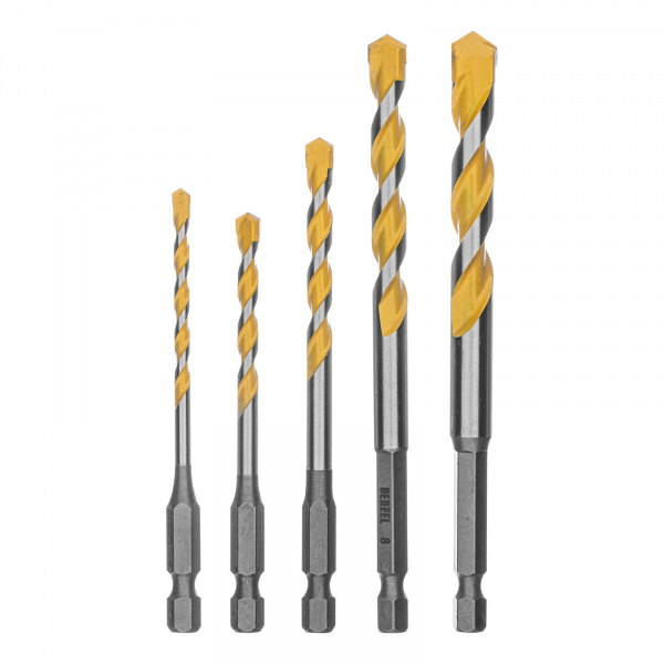 Набор сверл универсальных, Multi cut, 4-10 мм, 5 шт Denzel/706016