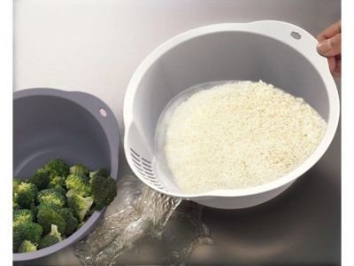 Чаша для мытья круп Krita, снежно-белый, BEROSSI/ИК62601000