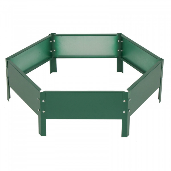 Клумба оцинкованная, d = 80 см, h = 15 см, зелёная, Greengo /1822889