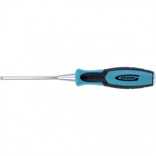 Долото-стамеска PIRANHA, 6 мм, двухкомпонентная эргономичная рукоятка/25001