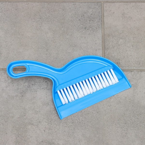 Набор для уборки, щётка, совок, синий /5666324