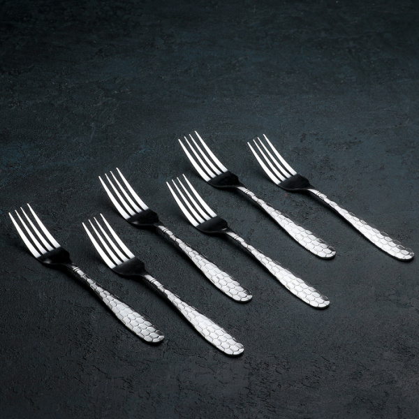 Набор вилок столовых 6шт 20см "Соты", тол. 2мм/ 118879