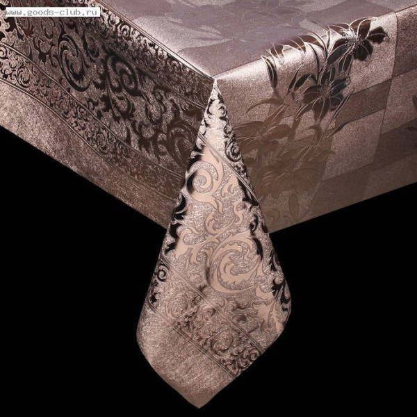 Клеенка столовая на ткани (рулон 20м) ширина 137см, толщина 0,38мм/1374448