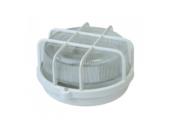 Светильник круг/белый/решетка, 60Вт, IP53 (НБП 01-60-003) Юпитер (1хЕ27) (JP1303-02)