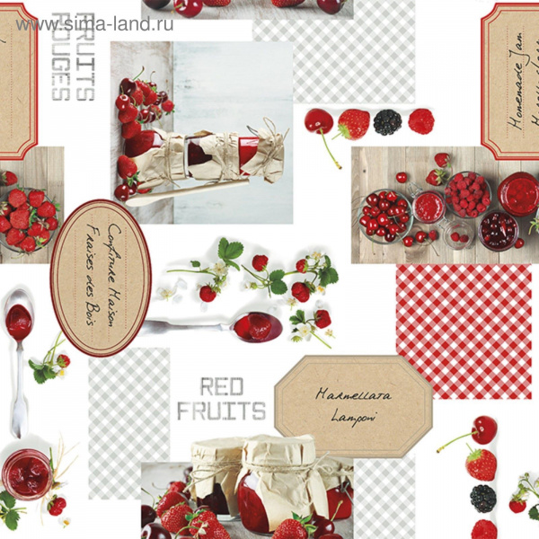 Клеенка Photoprint 140см,  734 Фрукты-ягоды  2751919  *20