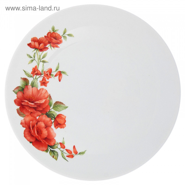Тарелка мелкая d=22см "Соната. Розы-3" 1781046 