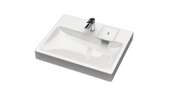 Раковина Адель V53D1 (сигн.белый) BERGG lab., с кронштейнами V053D001 (без сифона)