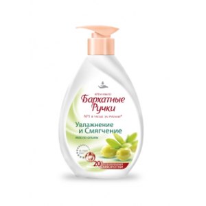 Жидкое мыло БАРХАТНЫЕ РУЧКИ 240мл Увлажнение и смягчение