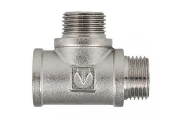 Тройник никель 1/2 (16) вн/нар/нар