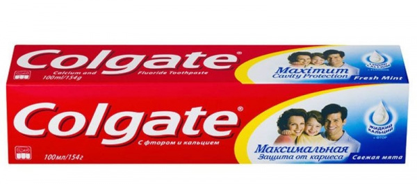 Зубная паста КОЛГЕЙТ 100мл Защита от кариеса, Свежая мята /89276