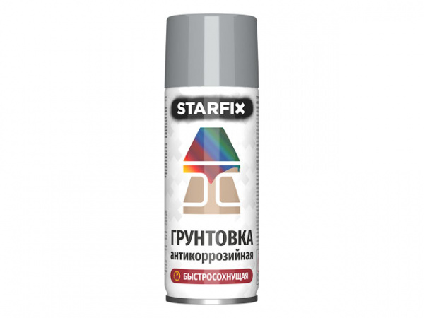 Грунтовка антикоррозийная серый STARFIX 520мл (7040) (SM-36670-1)