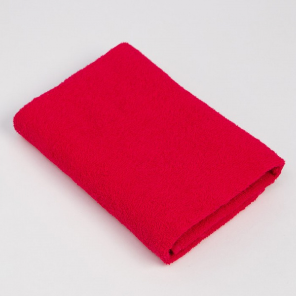 Полотенце махровое Экономь и Я 100*150 см, цв. фуксия, 100% хлопок /9272973