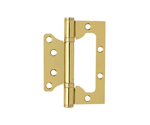 Петля СТАЛЬ100х75х2,5 2ВВ (2шт) универс. без врезки SВ/мат. золото/ГАРАНТ/401д