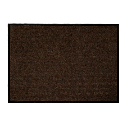 Коврик влаговпитывающий, ребристый 90*120см, коричневый/22096