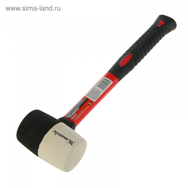 Киянка резиновая, 225г, черно-белая резина, фибергласовая ручка //MATRIX /11170