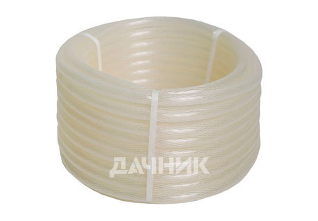 Шланг поливоч. Силикон 3/4" (18мм) 25м трехслойный/армированный/прозрачный/Дачник