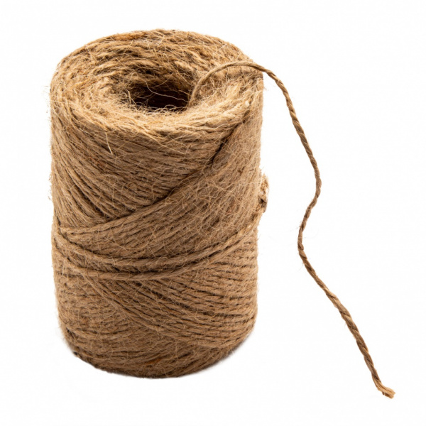 Шнур банковский джутовый 100 м, в диспенсере/94156